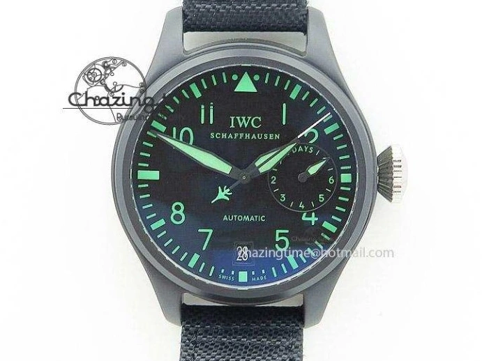 MIROTIME 0225 Big Pilot IW329701 M+F 1:1 Best Edition Black Dial on Brown Leather Strap MY RelaxedFit 7005